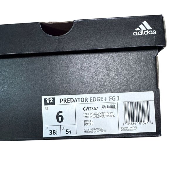 Adidas Predator Edge+ FG Youth Laceless Cleats 6 US NWB MSRP $140 - Picture 5 of 10